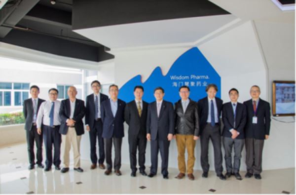 宇部興産山本社长来访BANDAO半岛体育(中国区)官方网站药业